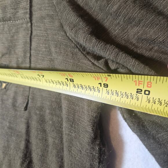 Chico's Dark Green Cotton Modal 3/4 Sleeve Top - Picture 4 of 6